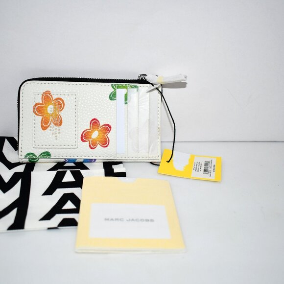 Marc Jacobs The Top Zip Wild Daisy Wallet #2P5SMP012S02-101 NWT - Picture 4 of 4